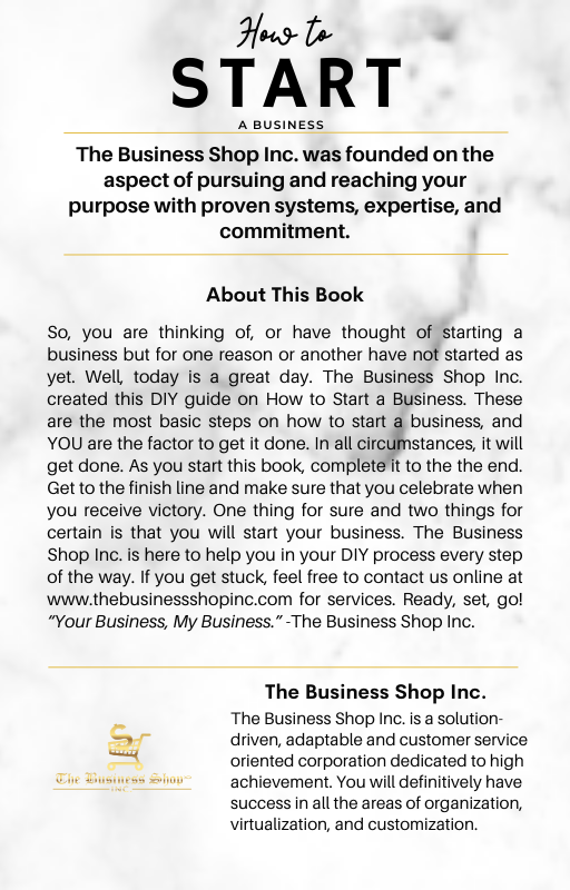 How to Start a Business E-Book